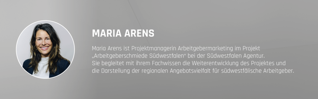 Informationen über Maria Arens, Mitarbeiterin der Südwestfalen Agentur